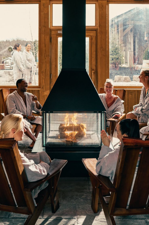 Gathering by the Warm Fireplace